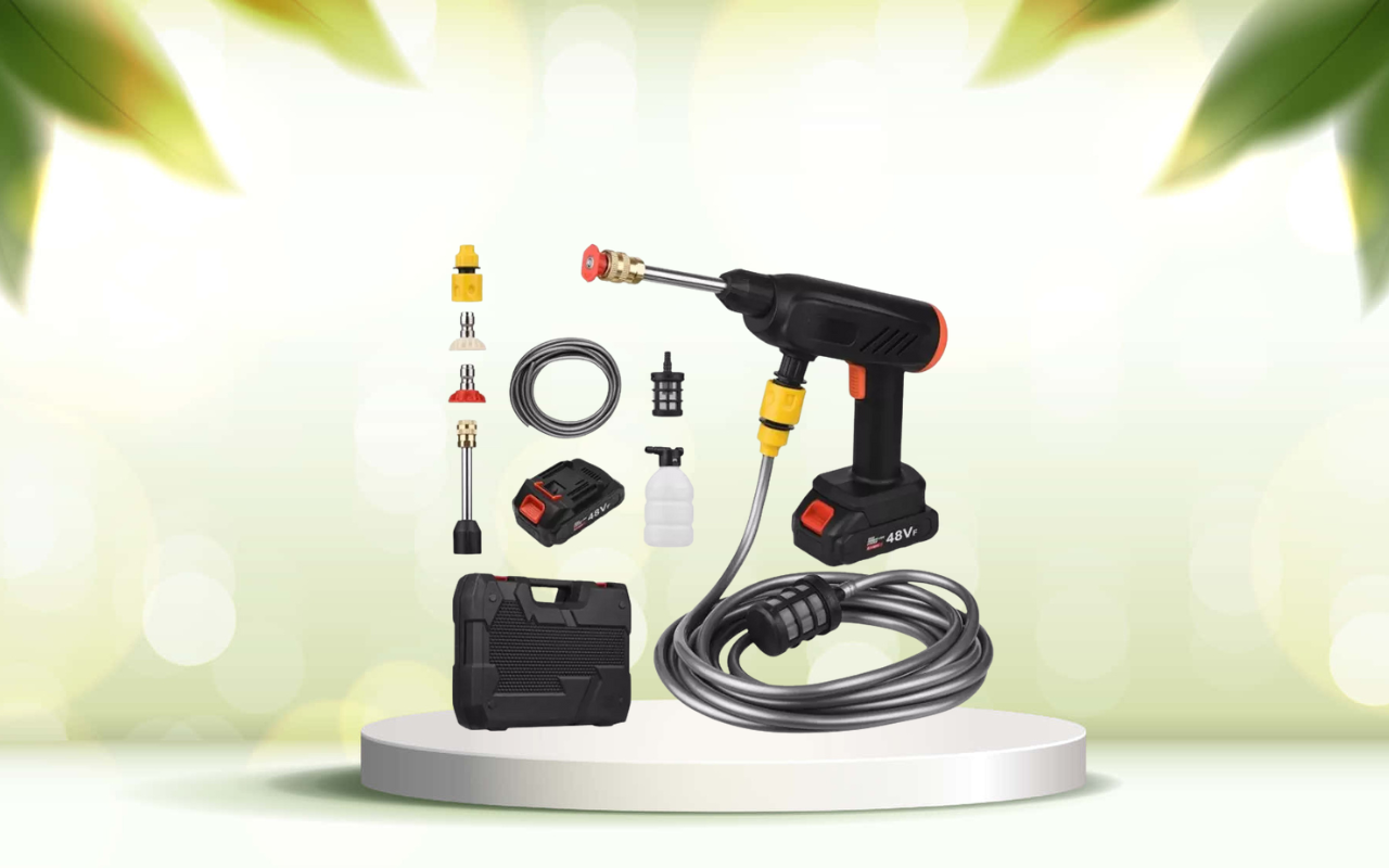 Scopri la pistola idropulitrice elettrica portatile: pulito professionale ovunque